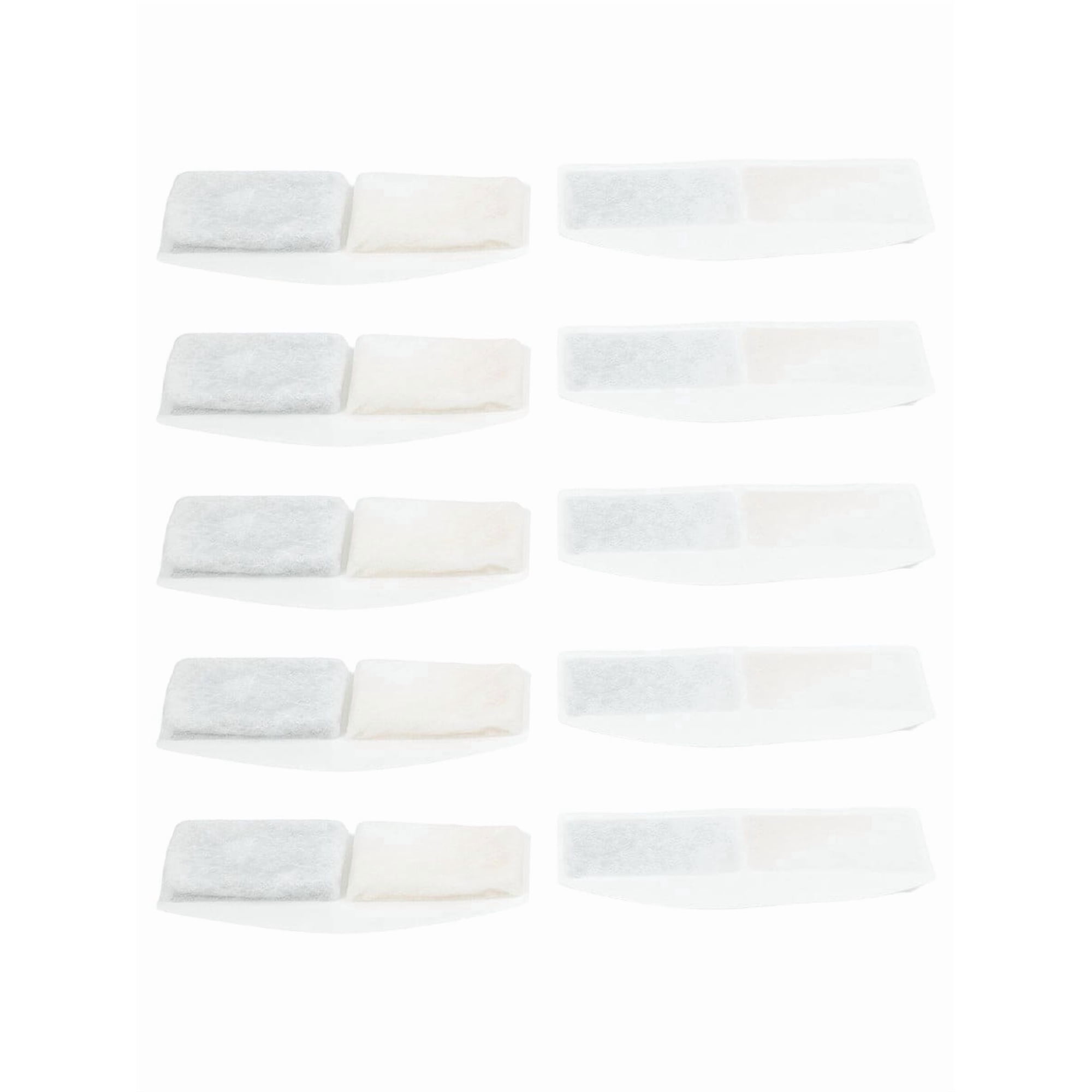 Activated Carbon Filter Cotton For Pet Water Dispenser Round Replacement Parts Hydration Accessories White 10pcs