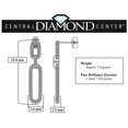 thumbnail image 6 of Double Oval Dangle Earrings in Sterling Silver & Pure Brilliance Zirconia (Platinum Plated), 6 of 7