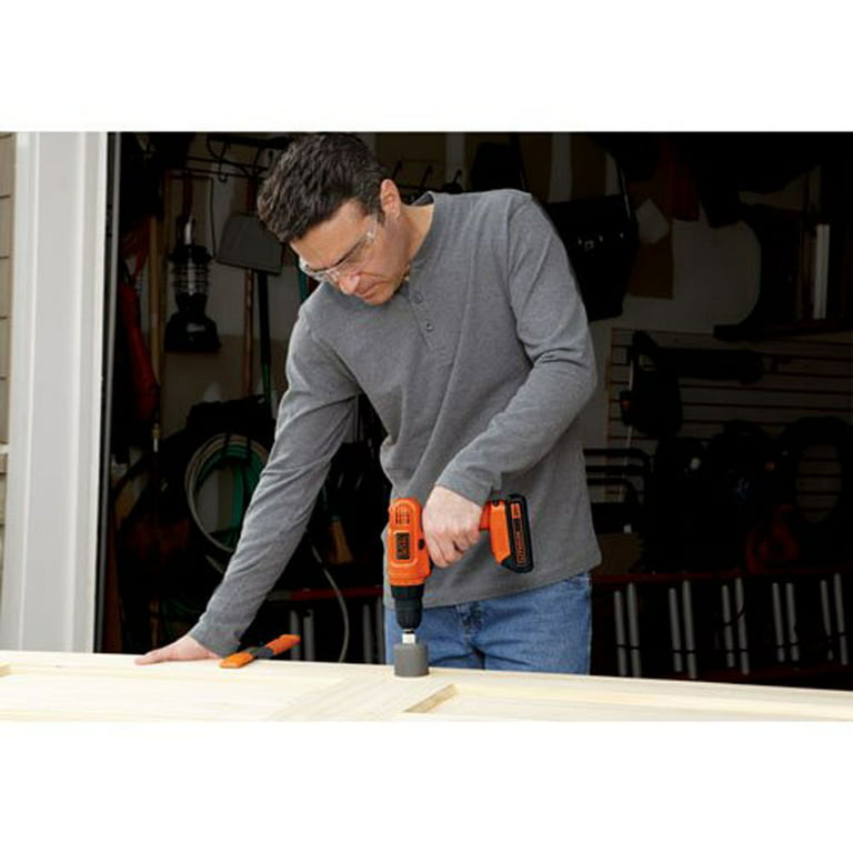 BLACK+DECKER 20V MAX Lithium-Ion Cordless Drill and Project Kit