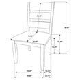 thumbnail image 5 of Alston 6-piece Rectangular Dining Table Set Knotty Nutmeg, 5 of 18