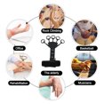 thumbnail image 3 of Camilla De Dedo, 2 Piezas De Alta Elasticidad, Negro, Alivio De La Fatiga, Fortalecedor De Agarre De Mano Para Rehabilitación, 3 of 7