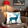 thumbnail image 2 of Xuniizn Christmas Pillow Covers 18x18 inch Xmas Decorations Soft Plush Faux Fur Wool Christmas Throw Pillow Cases Winter Holiday Decor for Sofa Living Room, 2 of 7