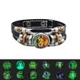 thumbnail image 2 of Unisex Retro Leather Bracelet Constellation Luminous Zodiac Sign Bracelet with Alloy Inlay Vintage Jewelry Gift, 2 of 2