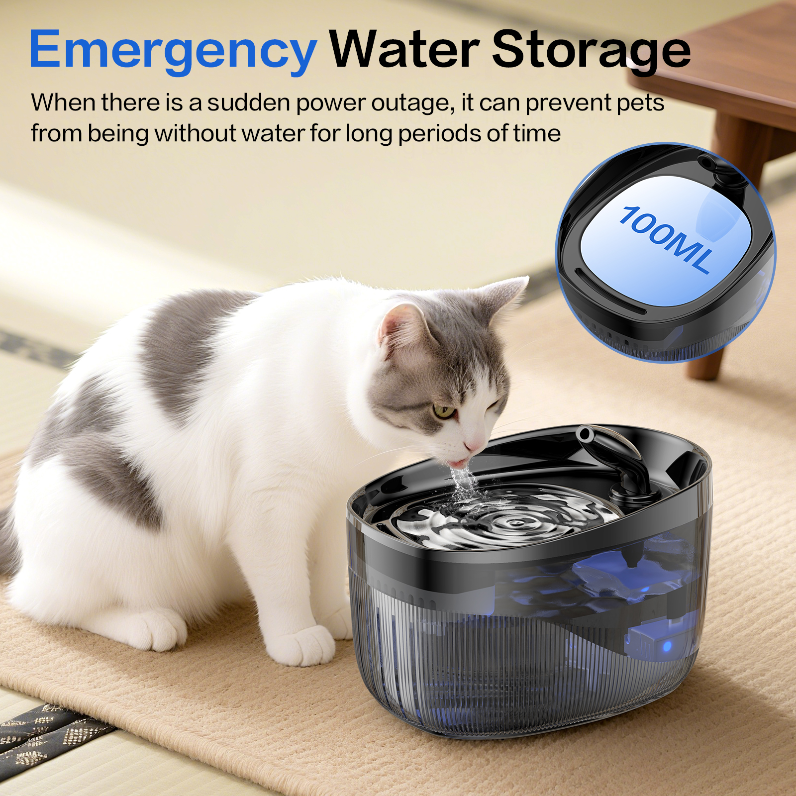 Muzpu 2.2L Ultra-Quiet Cat Water Fountain photo 7