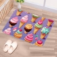 thumbnail image 5 of Ice Cream Polyester Non-Slip Machine Washable Floor Rugs, Floor Mats, and Bath Rugs, 5 of 6