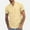 Khaki, variant on EchfiProm Big And Tall T Shirts for Men White Short Sleeve V Neck Solid Color Cotton Linen Polo Shirts L