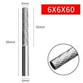thumbnail image 1 of 1pc 6mm Shank High Speed Steel Rotary Burr Tool Plastic Wood Carving Rotary File, 1 of 9