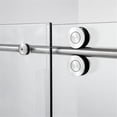 thumbnail image 4 of Vinnova 312260-SS-BN 60 x 58 in. Villena Single Sliding Frameless Tub Door, Brushed Nickel, 4 of 12