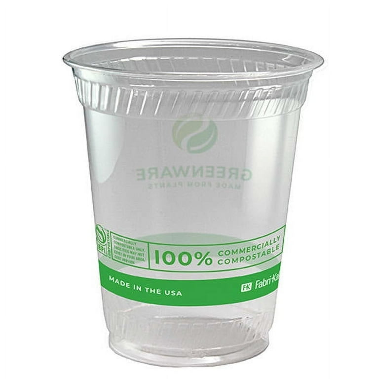 Greenware Cold Drink Cups, 12 oz to 14 oz, Clear, Squat, 1,000/Carton Greenware Cold Drink Cups, 12 oz to 14 oz, Clear, Squat, 1,000/Carton