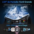 thumbnail image 2 of STA Reloj Inteligente, Pantalla Táctil HD 2.01", Llamada Bluetooth, IP68, 180+ Modos Deportivos,Rosa, 2 of 6