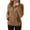 Coffee, variant on KHONTS Quarter Zip Sweaters for Women Cable Fuzzy Pullover Sherpa Fall Warm Oversized Sweatshirt with Pocket Khaki XL