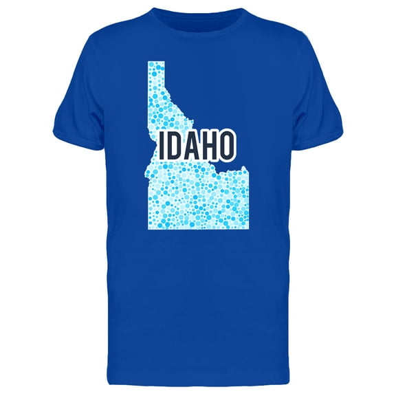 Idaho Dotted Map Ts Tee Men's -Image by Shutterstock