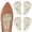 Beige 2 pairs, variant on Skyfoot Arch Support Inserts, for Flat Feet, Plantar Fasciitis, Foot Pain Relief, 2 Pairs, Clear