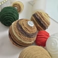 thumbnail image 5 of 3PCS 2.36 Inch Christmas Ball Ornaments Boho Farmhouse Woolen Rope Hanging Balls Neutral Rustic Ornaments for Xmas Tree Holiday Wreath Garland Wedding Home, 5 of 9