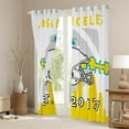 thumbnail image 3 of Erosebridal Football Curtains 38x45 inch for Football Fan,American Football Lovers Blackout Curtains,Sports Curtains Drapes,Football Fans Window Curtains 2 Panels for Living Room(Los Angeles 2), 3 of 6