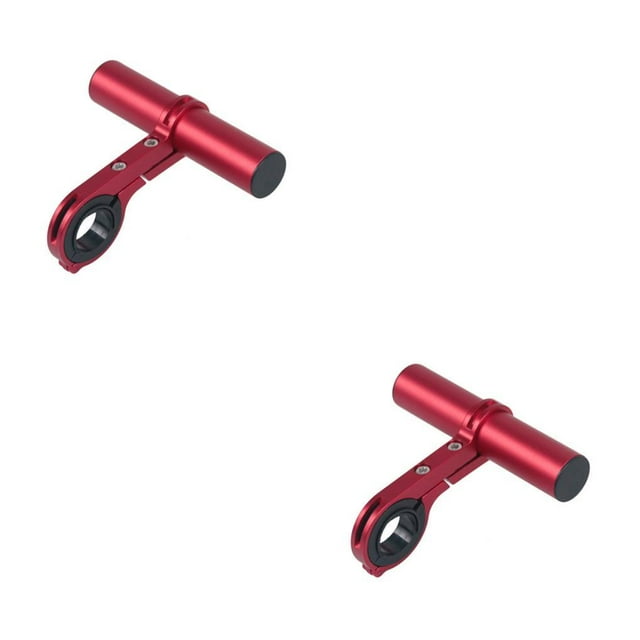 tssuouriy Bike Handlebar Extender Handle Bar Extension Mount Lamp Phone Bracket Holder 10cm Blue Tube Red 10cm 2Set