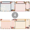 thumbnail image 4 of Modern Floral Sticky Note Desk Calendar / 16.25" x 11" Repositionable Fill-In Calendar / Large Undated Wall Calendar, 4 of 6