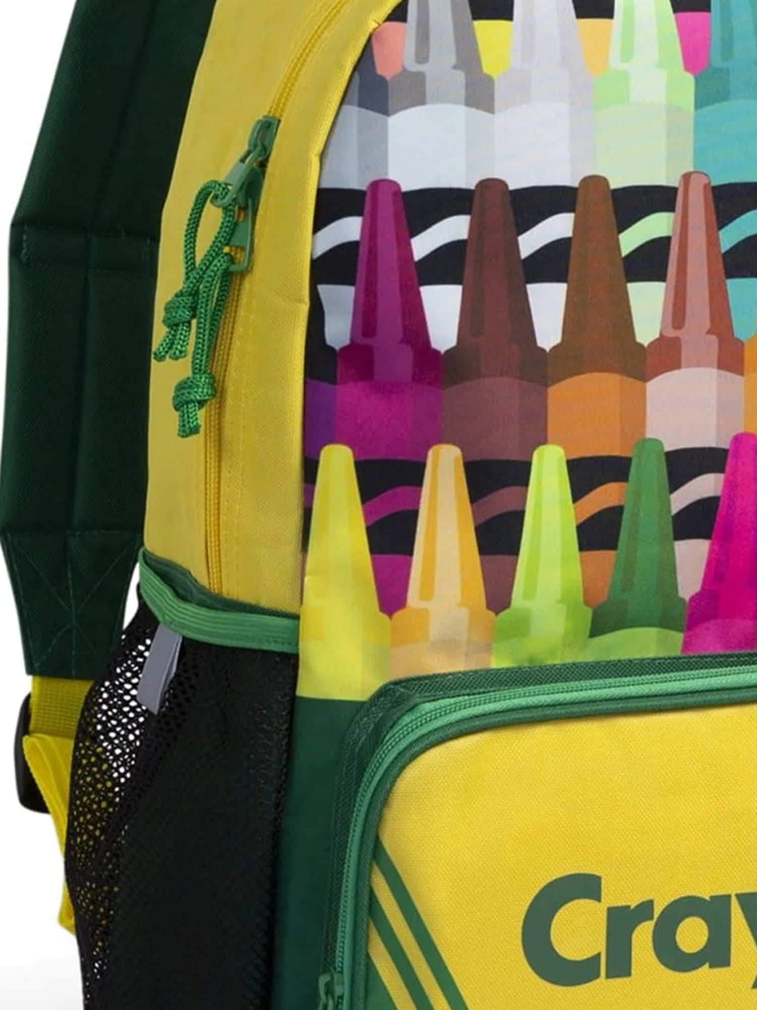 Crayola Crayons of Fun Unisex All over Print Nylon Backpack 18" x 12" x 15", Yellow Multi-Color