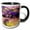 Black/White, variant on 3drose, Usa, Washington State, Sequim, Lavender Field in Full Boom, 11oz Magic Transforming Mug