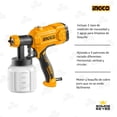 thumbnail image 2 of Pistola Para Pintar Electrica 110/120V 450W Vaso 800ml Ingco USPG3508, 2 of 6