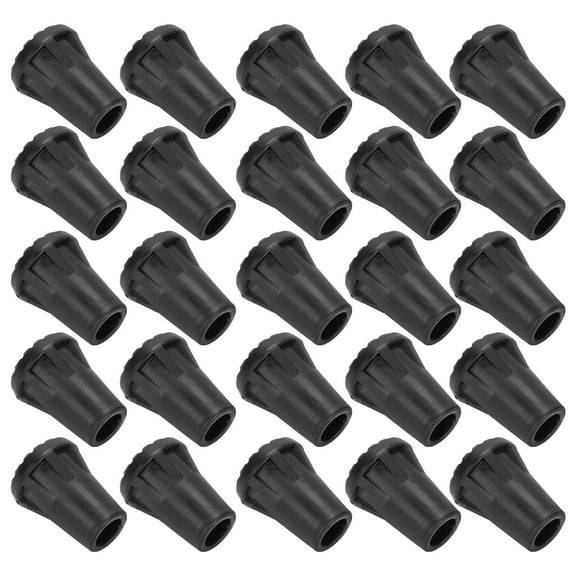 25PCS Walking Stick Caps Rubber Tips End For Hiking Sticks Trekking Pole Tip Protectors Snow Baskets Spare Replacement