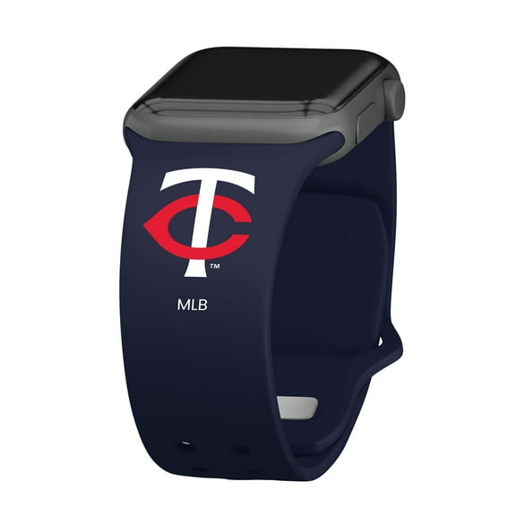 Navy Minnesota Twins Logo Silicone Apple Watch Band
