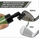 thumbnail image 3 of Golf Club Cleaner Brush, Golf Cleaning Brush, Scratch Head With Stiff Nylon Bristles, Golf Club Cleaning Tool 7.87 Inch, 3 of 5