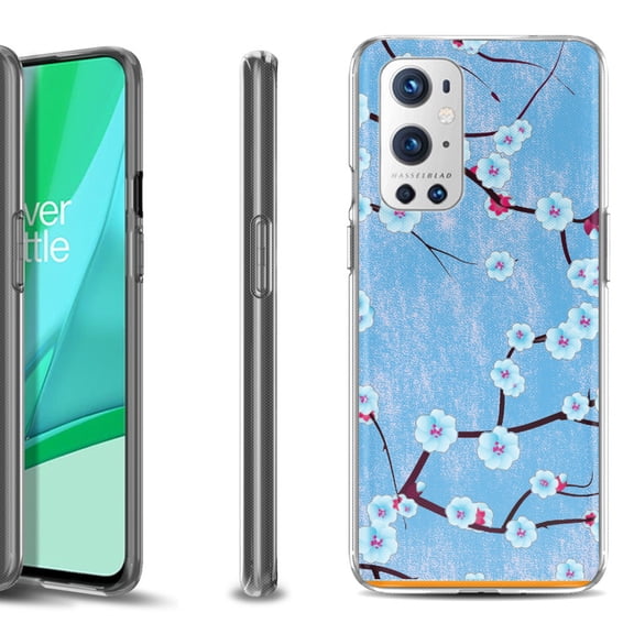 Slim-Fit Flexible TPU Gel Phone Case Compatible with OnePlus 9 PRO 5G, by OneToughShield ® - Blossom Sky
