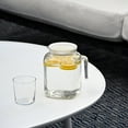 thumbnail image 4 of Bormioli Rocco Hermetic Seal Glass Pitcher With TEAL Lid and Spout 67.75 Ounce Great for Homemade Juice & Cold Tea or for Glass Milk Bottles, 4 of 4