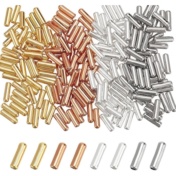 200 Pcs 4 Colors Brass Pin Backs Lapel Stick Pin End Cap Metal Brooch Pin Stick Backing Lapel Pin End Cap with Rubber Inside Brooch Pins Stopper