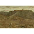 thumbnail image 3 of Marius Bauer 18x13 Black Modern Framed Museum Art Print Titled - Mountainous Landscape in Egypt (1880 - 1922), 3 of 5