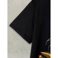 thumbnail image 3 of Camiseta de moda con estampado 3D para hombre, cuello redondo informal, tejido de punto de poliéster, corte regular con detalle estampado., 3 of 5