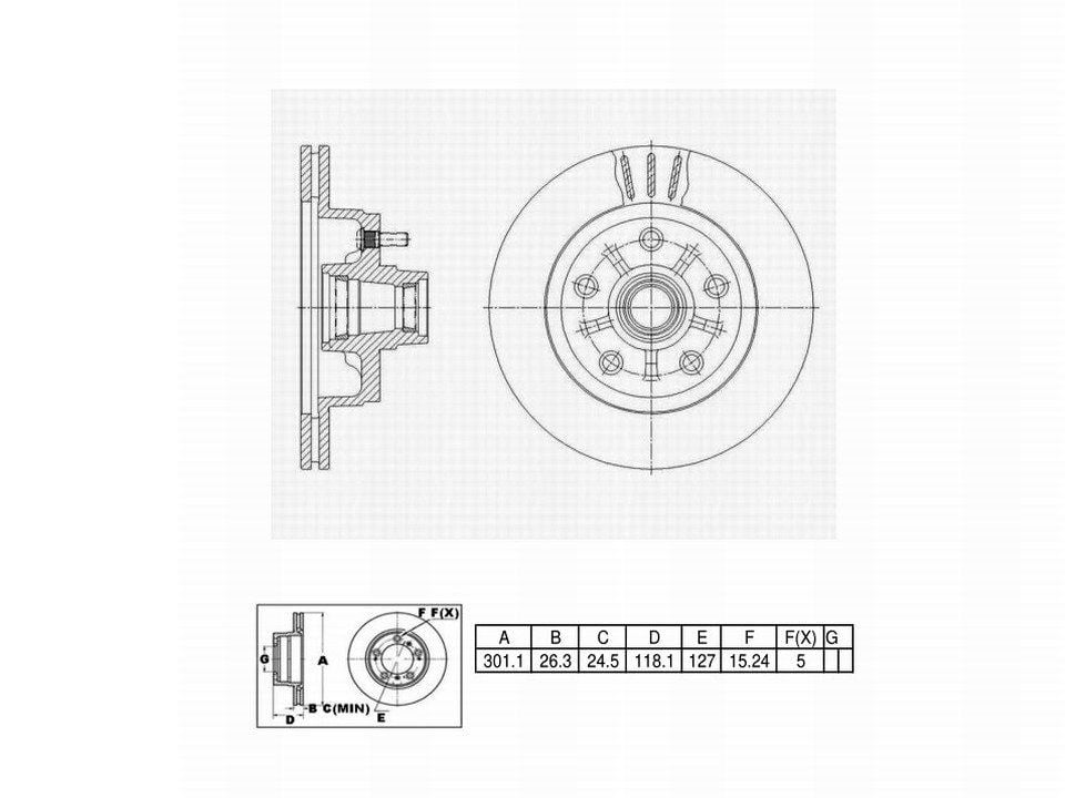 Winstop Brake Rotor and Hub Assembly, Front WS234753, Chevrolet Caprice 1977