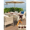 thumbnail image 5 of Outdoor Tablecloth with Umbrella Hole for Patio/Picnic/Party/Camping, Western Star Brown Waterproof Table Cloth Rectangle Table Cover Washable, Farmhouse Berry Botanical Vintage (60"x 102"), 5 of 9