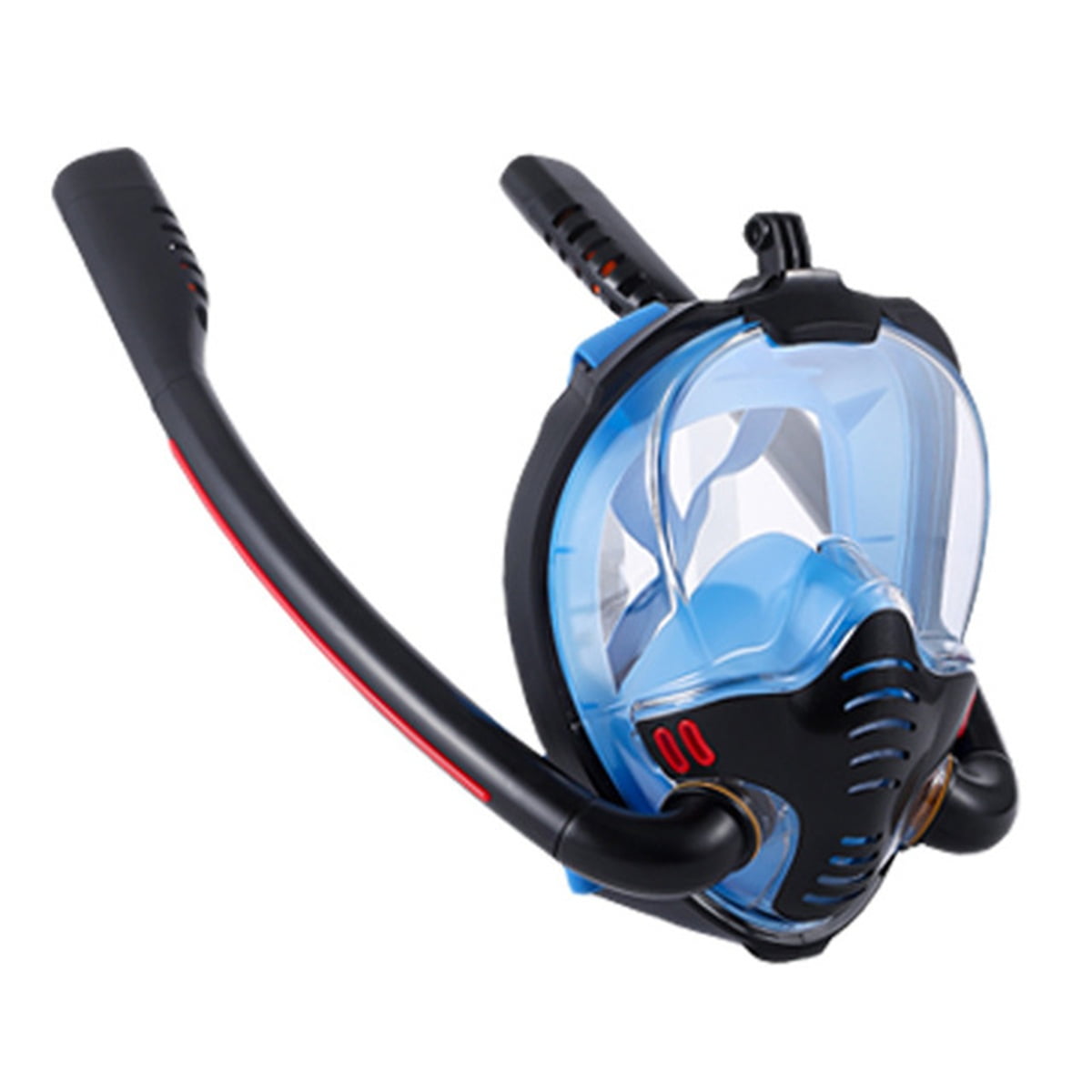 Adults 180° View Panoramic Beach Snorkel Mask Snorkeling Full Face+Camera Mount 