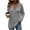 Gray, variant on Pullover Hoodies for Women'S Drawstring Button Up Shirt Long Sleever Hooded Top Fall Tunic Tops