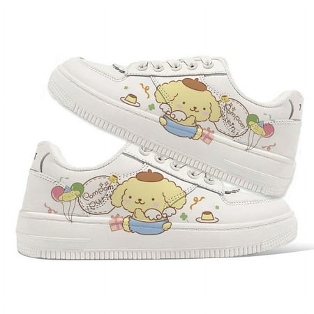 hello kitty spring autumn summer skate shoes girls boys breathable casual shoes my Melody cinnamon sneakers sports shoes-pom38