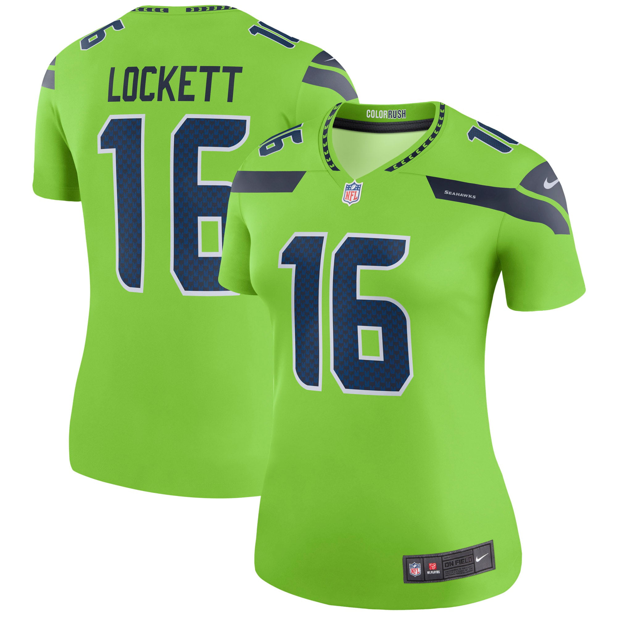 Tyler Lockett Seattle Seahawks Nike Women's Color Rush Legend Jersey - Neon Green - Walmart.com