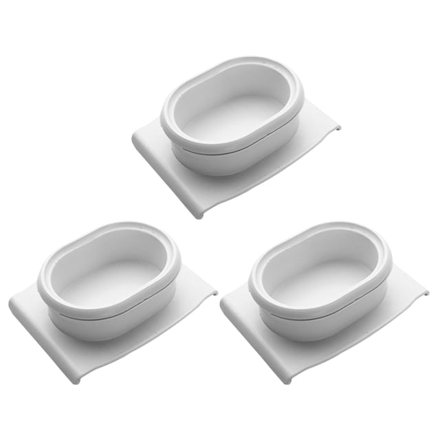 BESTYASH 3 Pcs Support de Sécurité Alimentaire Protecteurs de Main en Plastique Blanc pour Râpe et Trancheuse