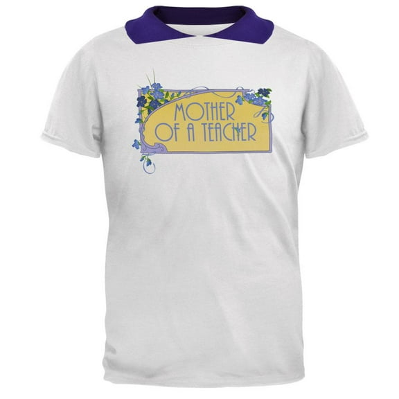 Mother Of A Teacher Women's 2Fer Polo T-Shirt