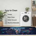 thumbnail image 3 of 2x3 Rug, Jellyfish Door Mat Washable Non Slip Soft for Entryway, Sea Ocean Animal Rug, Galaxy Planet Carpet, Jellyfish Home Decor & Gifts, 3 of 7