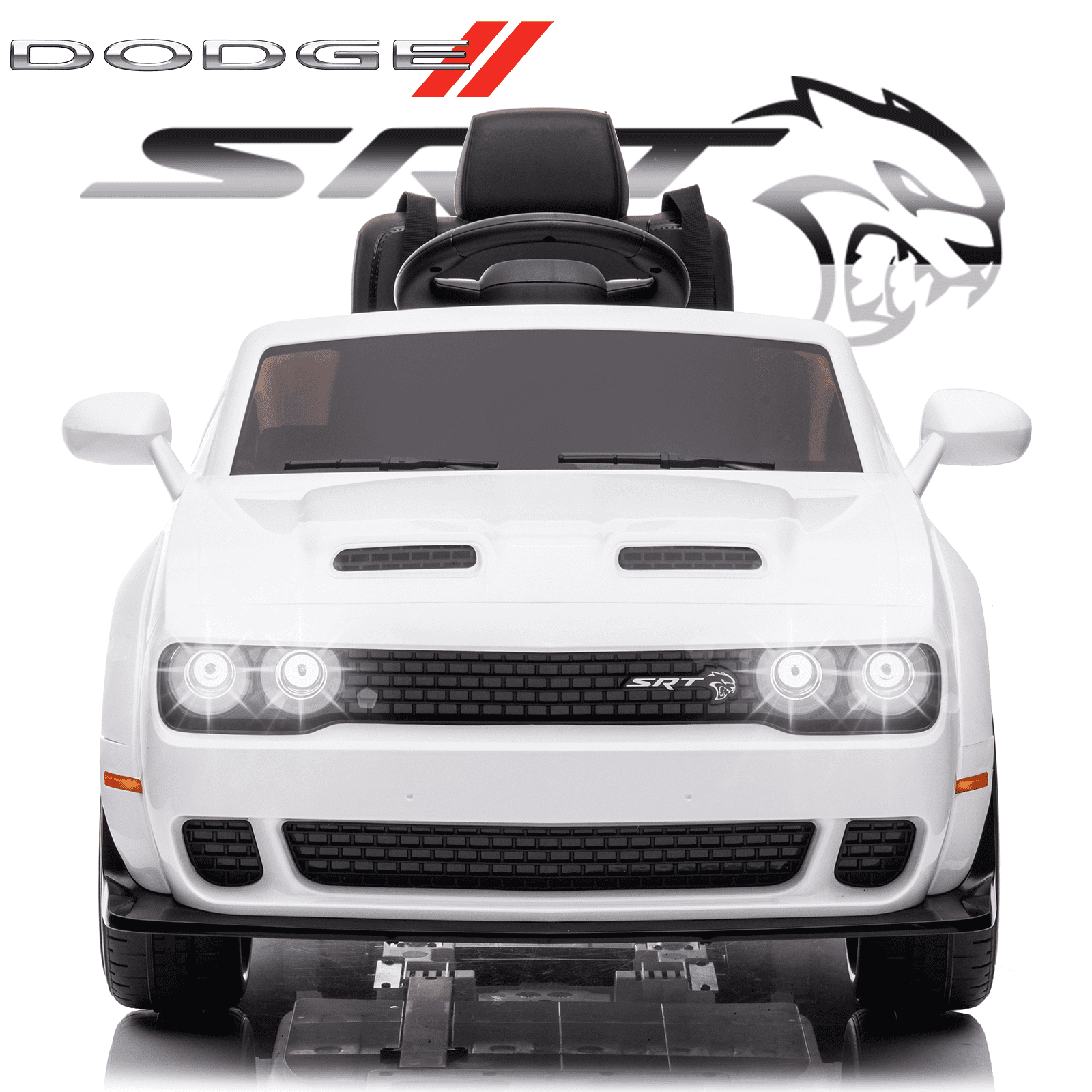 iRerts 12V Dodge Challenger SRT Boys Girls Kids Ride on Car Toys, Electric  12V Battery Operated Riding Toys with Remote Control for Christmas Birthday  Gift - Walmart.com