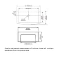 thumbnail image 7 of 33X21 Inch White Farmhouse Kitchen Sink Fireclay Ceramic Curved Apron Front Single Bowl Farm Sink, 7 of 7