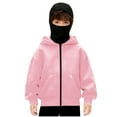 thumbnail image 2 of ATOGUTA Boys Fleece Sweatshirt Zip Up Hooded Sweatshirt Kids Winter Warm Coat Size 4T-14 Pink, 2 of 5