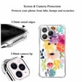 thumbnail image 4 of Colorful Flower Pattern Case for iPhone 13 Pro Max,Aesthetic Art Design Pattern Soft Full TPU Bumper Cover, 4 of 5