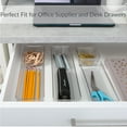 thumbnail image 5 of Simplify 4 Pack Multipurpose Clear Drawer Organizers, 5 of 14