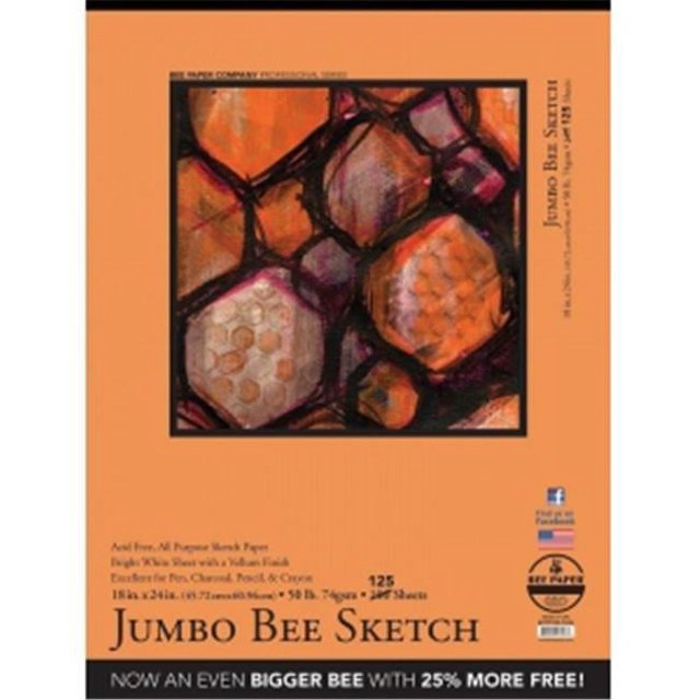 Bee Paper B827T100-1824 Tapis de Croquis Bee de 18 x 24 Po