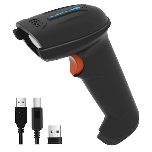 Escáner de código de barras Tera 1D 2D QR inalámbrico y cableado D5100