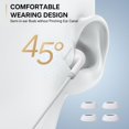 thumbnail image 2 of Auriculares con cable USB-C iMangoo con micrófono y 3 modos EQ blancos, 2 of 7