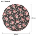 thumbnail image 2 of Round Tablecloth Spring Summer 60x60 Inch Round Table Cover flower for Dinner Party Picnic, 2 of 5